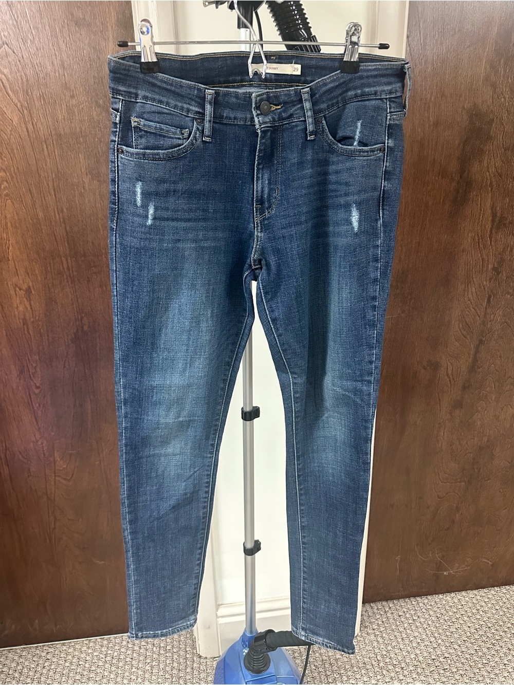 Levi's Women's Skinny Jeans in Dark Blue Wash